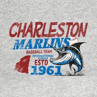 Defunct Charleston Marlins Baseball Team 1961 Distressed T-Shirt